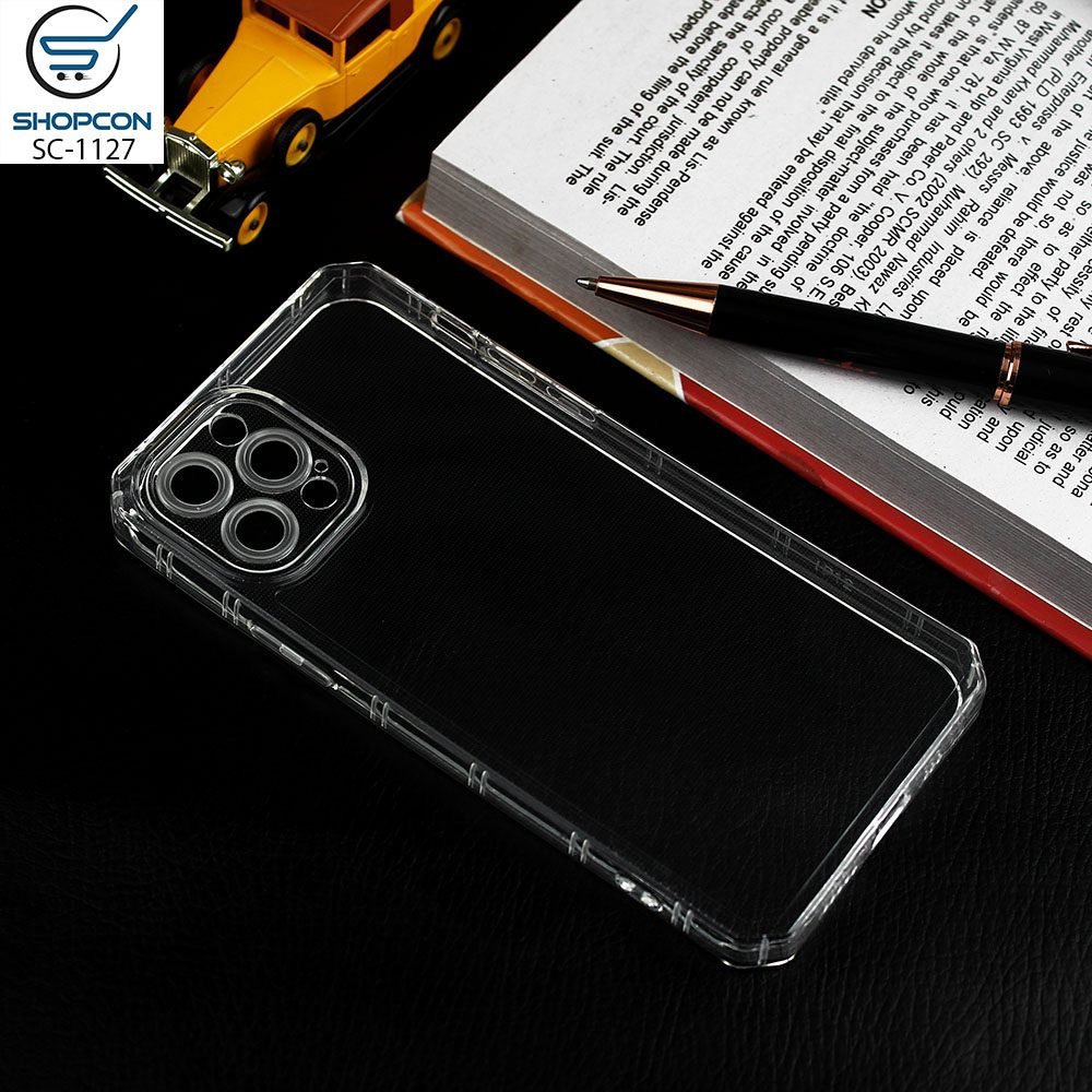 iPhone 12 Pro Max / Transparent TPU Case / Airbag Borders / Camera protectcion / Mobile Cover