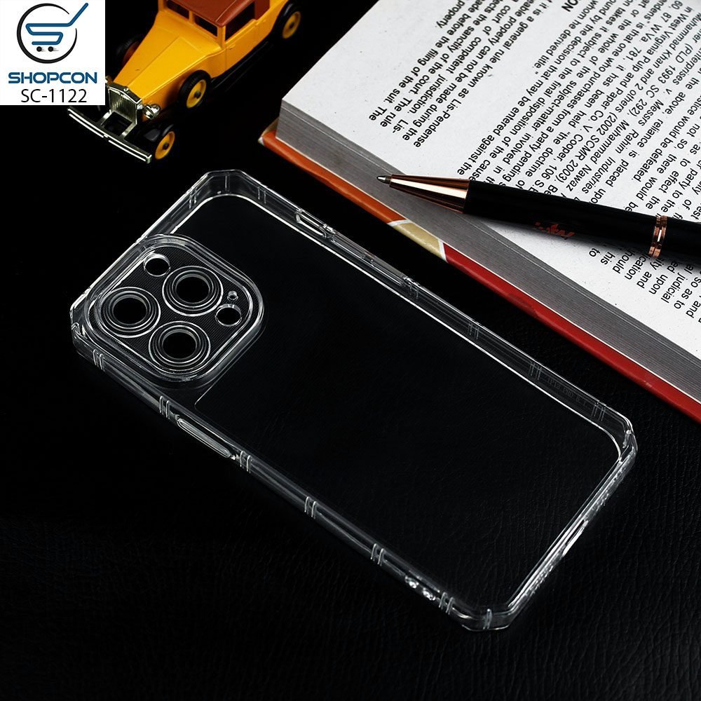 iPhone 14 Pro / Transparent TPU Case / Airbag Borders / Camera protectcion / Mobile Cover
