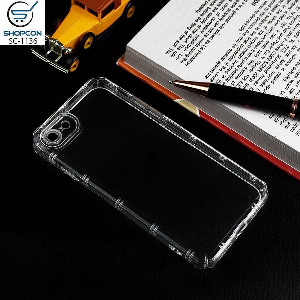 iPhone 7 / 8 Transparent TPU Case / Airbag Borders / Camera protectcion / Mobile Cover