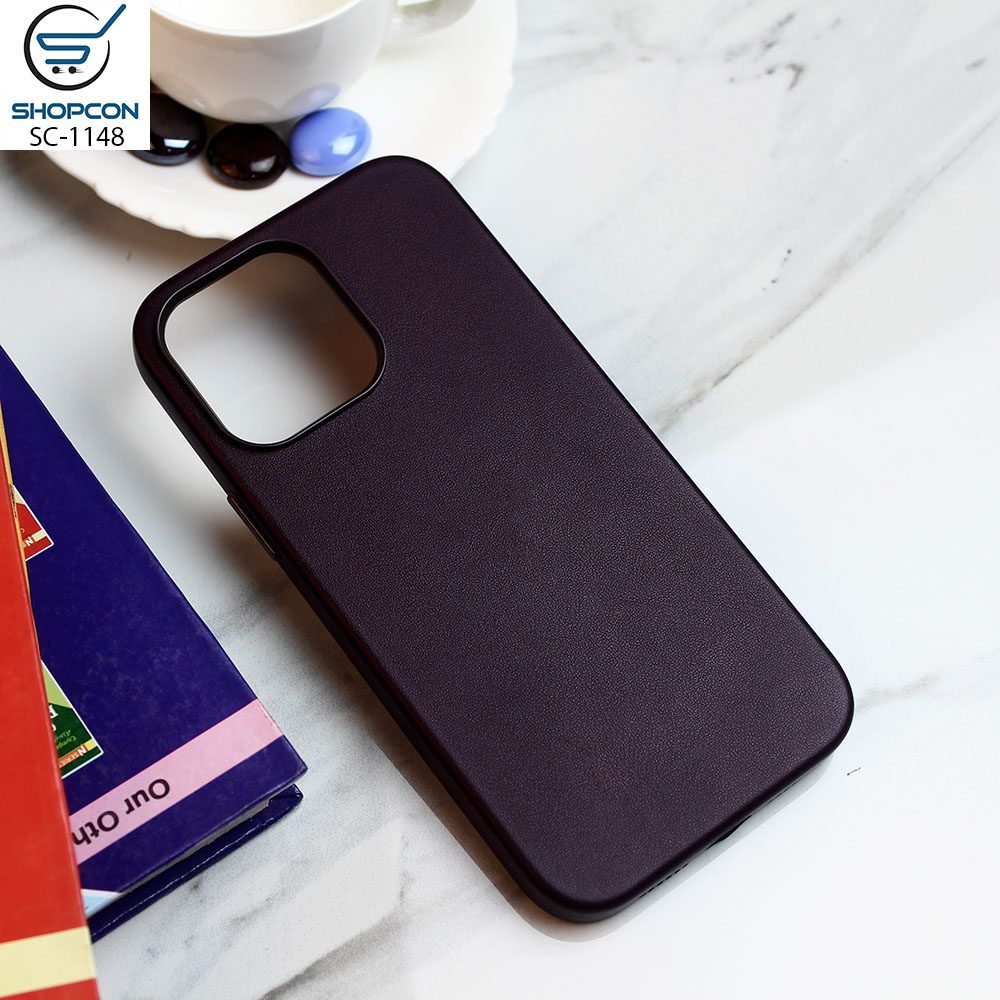 iPhone 14 Pro / DeepPurple / Dignified Leather Case / Drop Protection / Mobile Cover