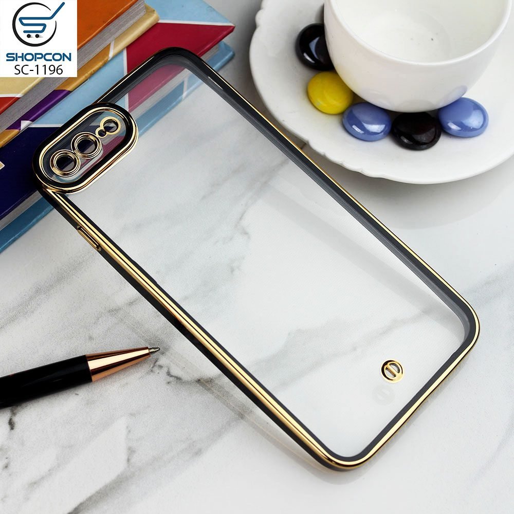 iPhone 7 Plus / 8 Plus  / Space TPU  /  Electro-Plating Color Borders / Camera tection / Mobile Cover