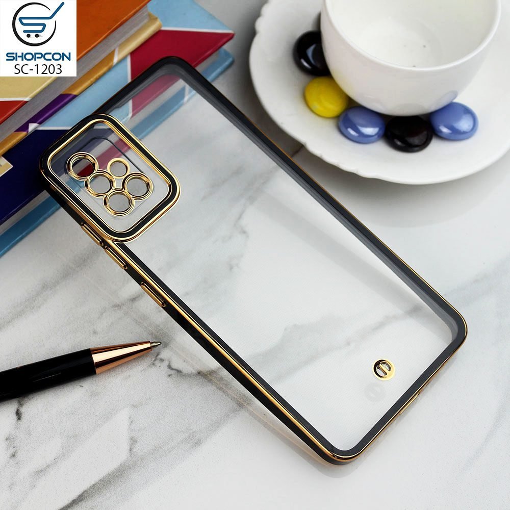Samsung Galaxy  A51 / Space TPU  /  Electro-Plating Color Borders / Camera Protection / Mobile Cover