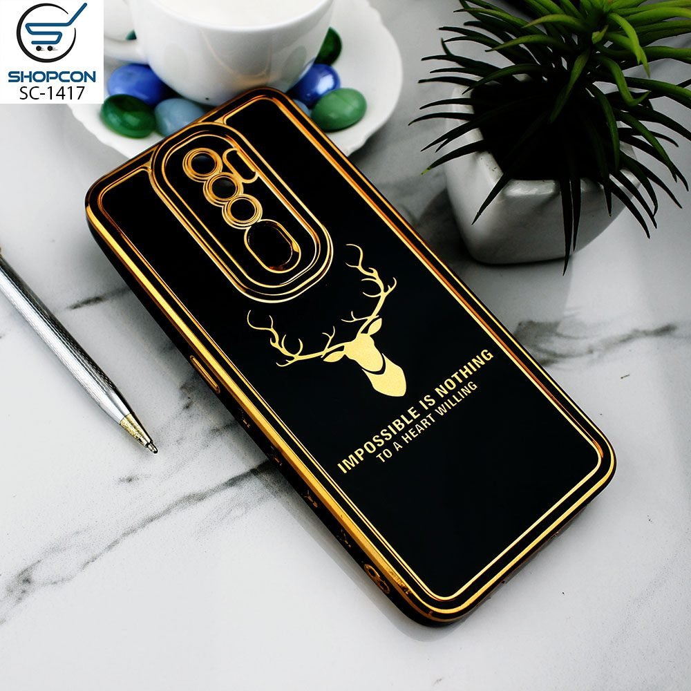 Oppo A5 2020 / Oppo A9 2020 / New Color Silk Shine Deer Case / Electroplating Borders / Soft Case with Camera Protection / Mobile Cover