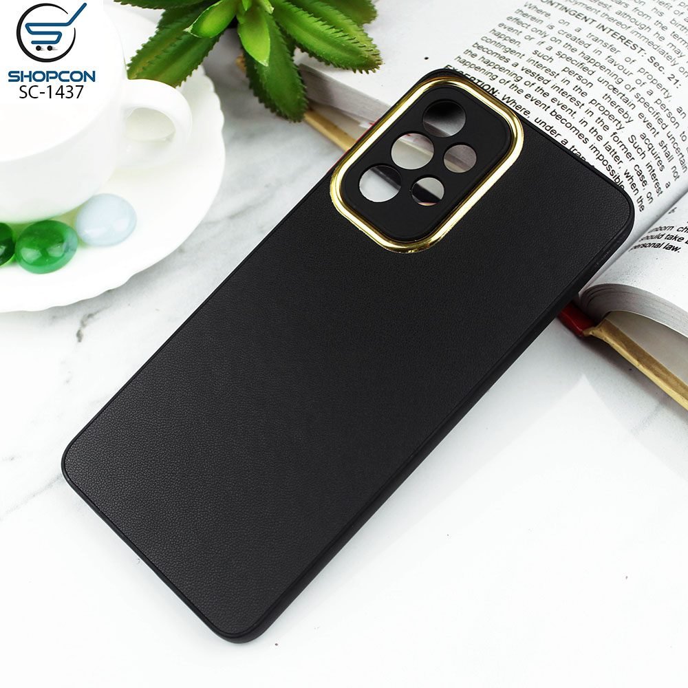 Samsung Galaxy A53 / Candy Color Leather TPU Case / Soft Borders / Camera Protection with Electroplating Ring / Mobile Cover