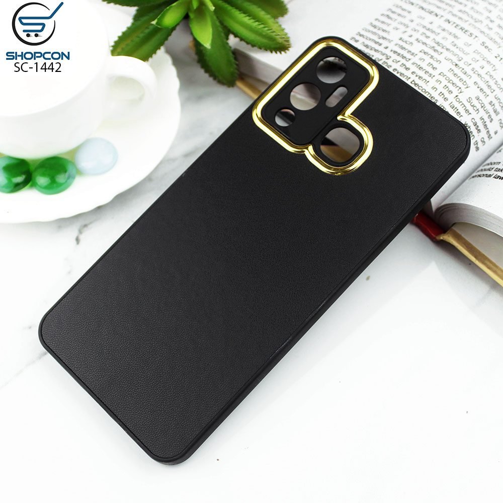 Inf Hot 12 Play / Candy Color Leather TPU Case / Soft Borders / Camera Protection with Electroplating Ring / Mobile Cover