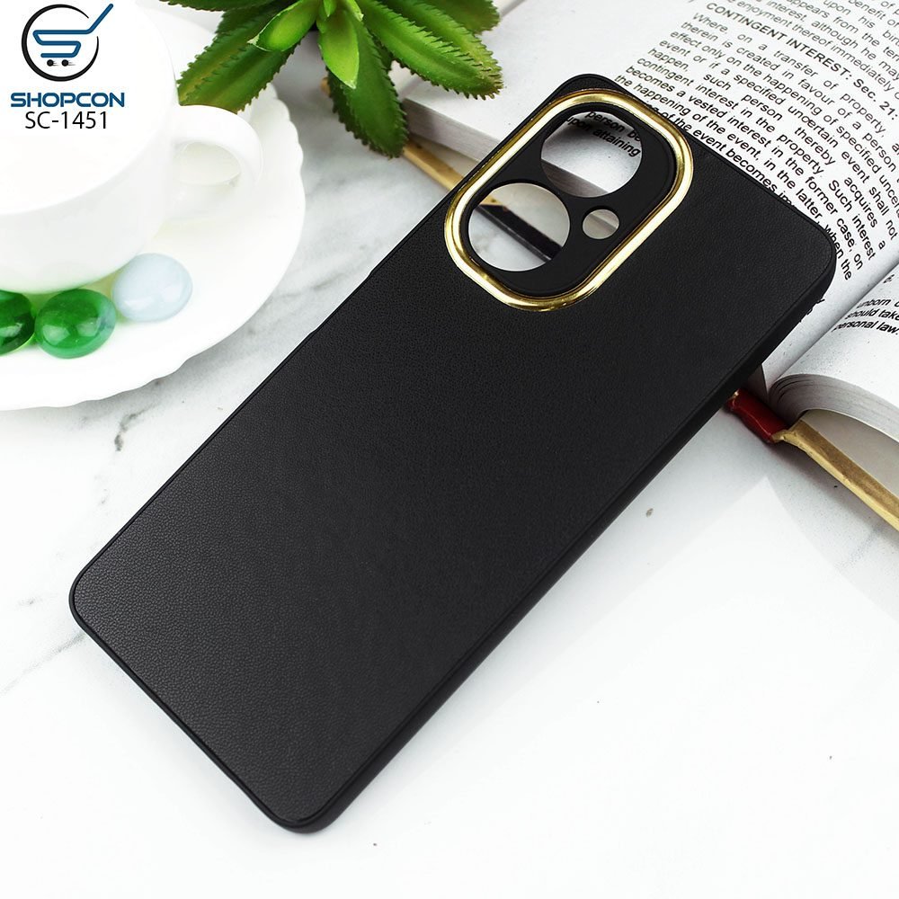 Camon 19 / Camon 19 Pro / Candy Color Leather TPU Case / Soft Borders / Camera Protection with Electroplating Ring / Mobile Cover
