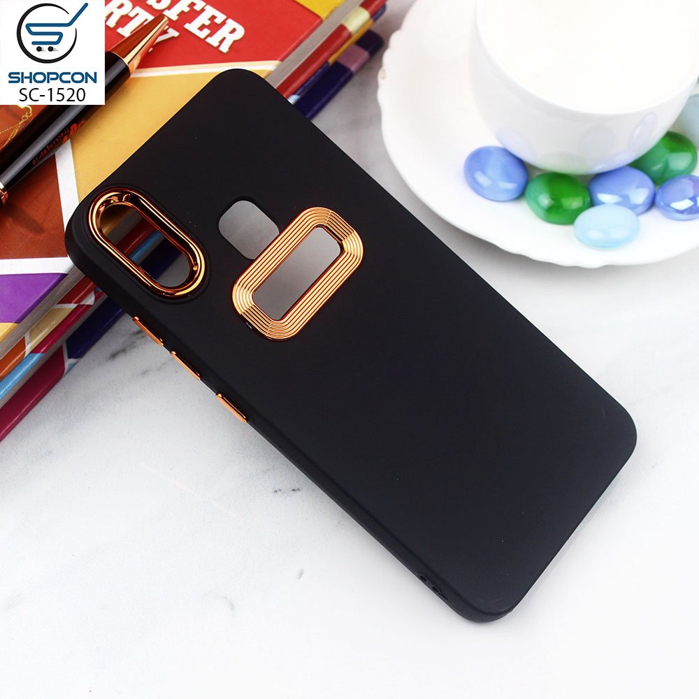 Vivo Y95 / Electro Plating Camera Borders with logo hole / Soft Sillicon Case / Mobile Cover